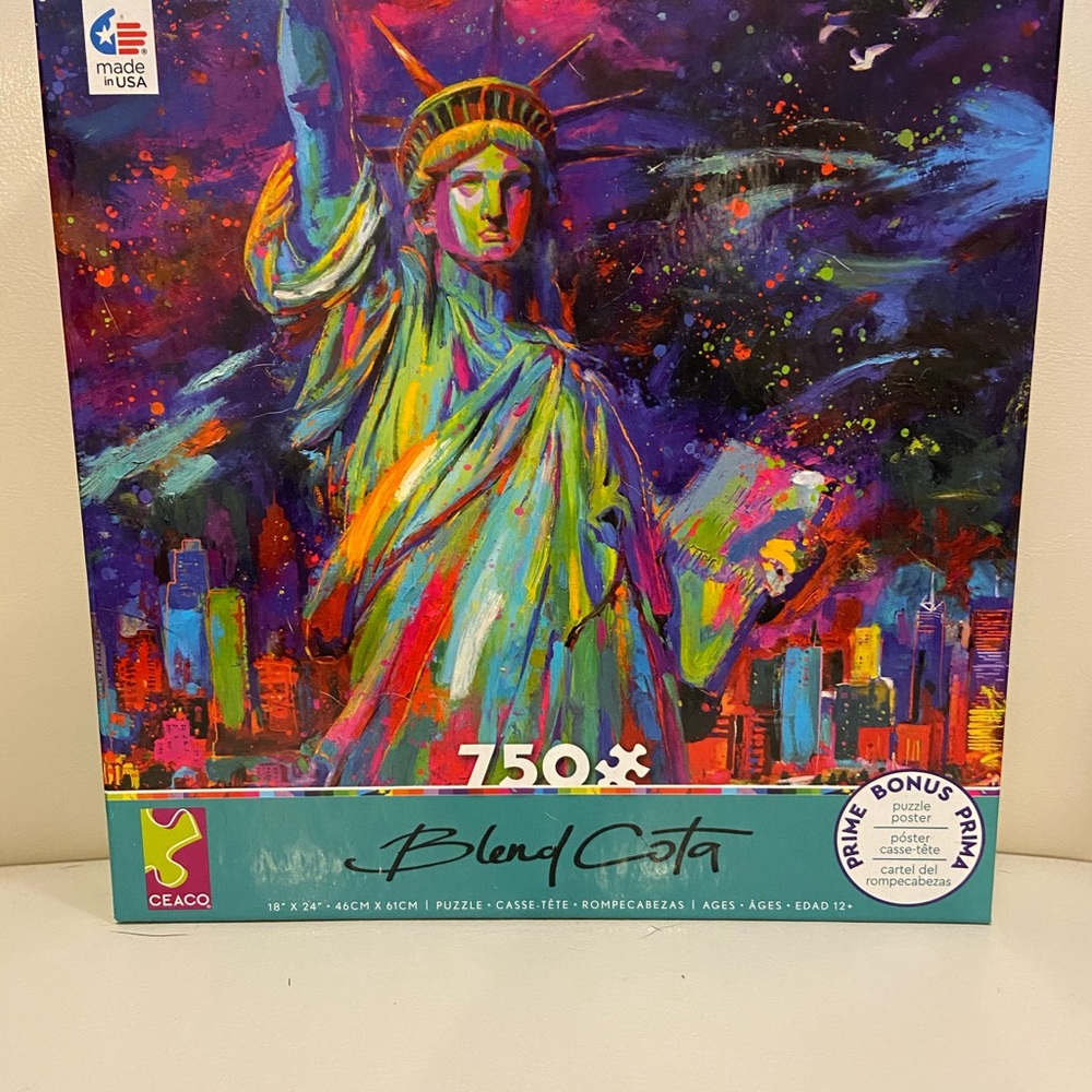 🧩2/$14! Assembled once,has all pieces! 750 pieces